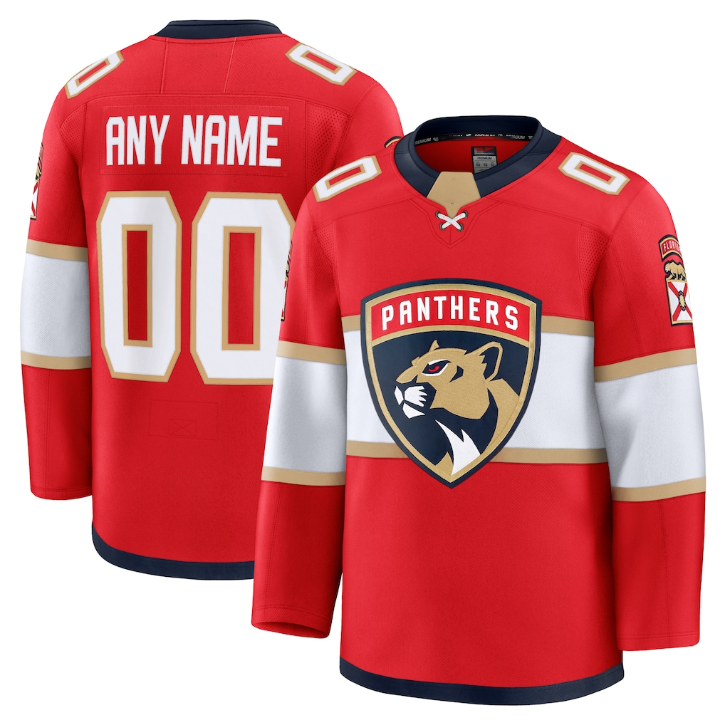 MATTH Custom F.Panthers Red Home Premium Jerseys