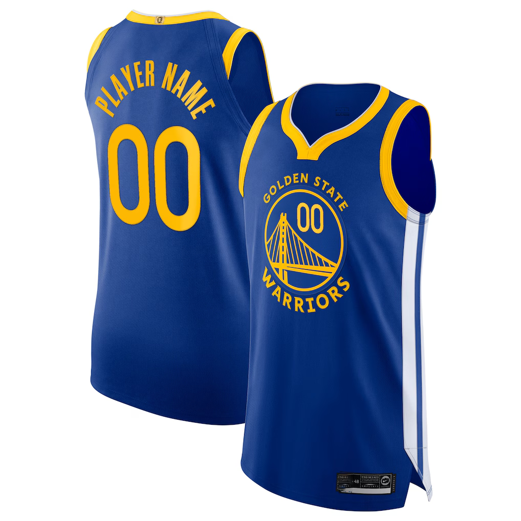 MATTH Custom G.State Warriors Blue 2020-21 Authentic Jerseys - Icon Edition