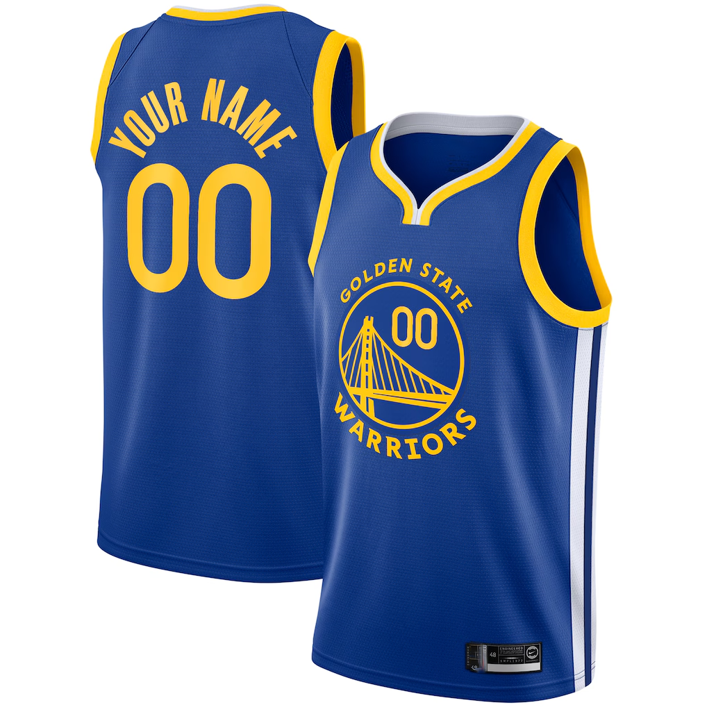 MATTH Custom G.State Warriors Royal 2019-20 Swingman Jerseys - Icon