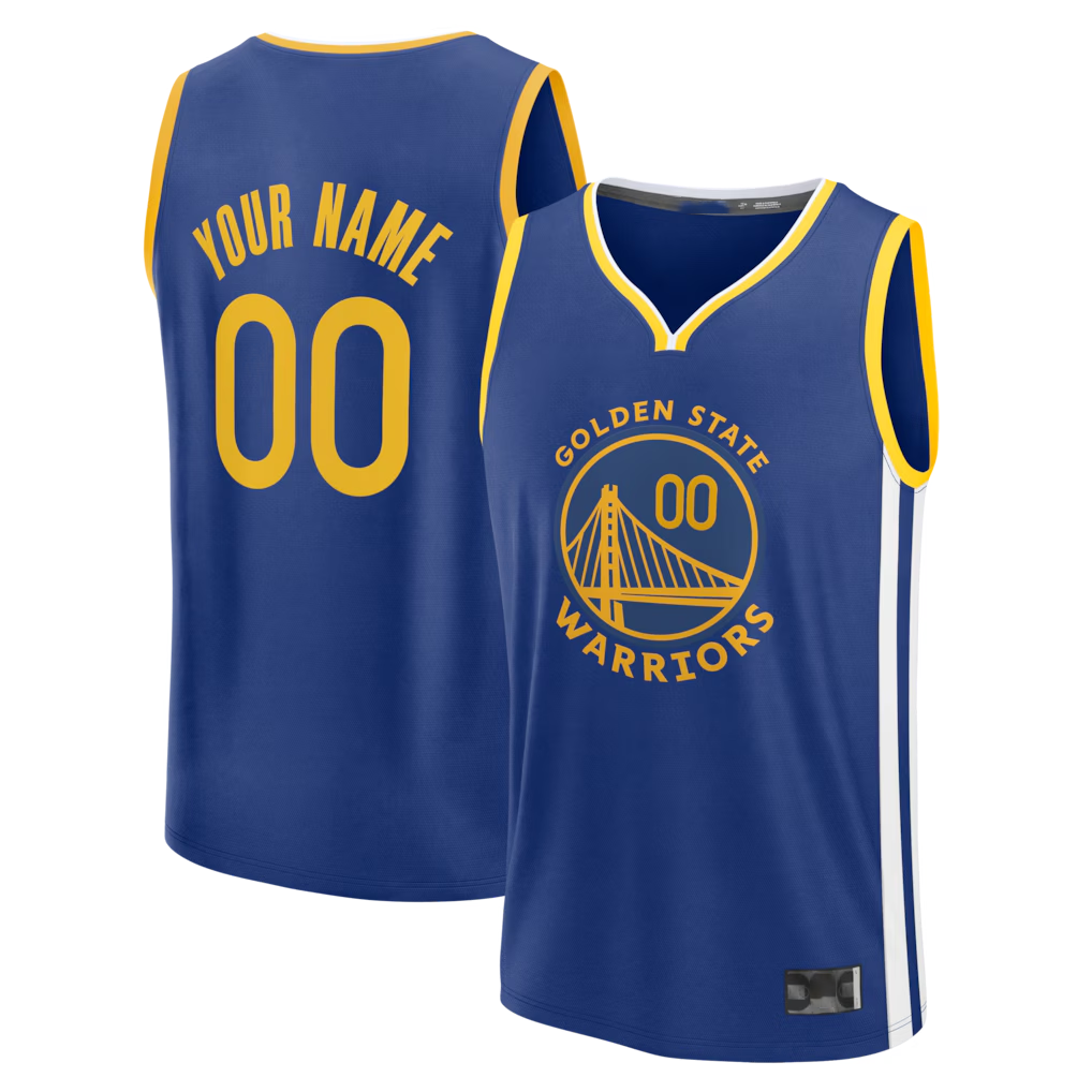 MATTH Custom G.State Warriors Royal Fast Break Jerseys - Icon Edition