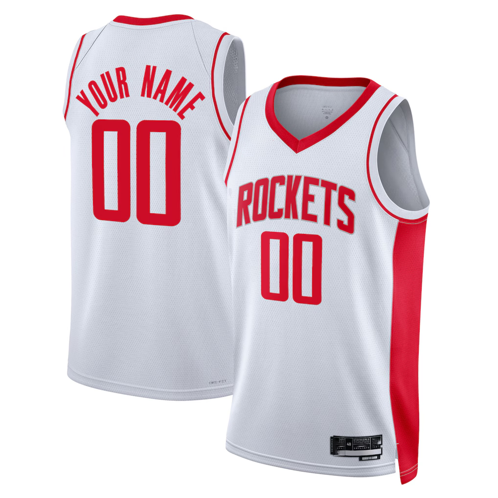 MATTH Custom H.Rockets White 2022-2023 Swingman Stitched Jerseys- Statement Edition
