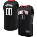 MATTH Custom H.Rockets Black Fast Break Replica Stitched Jerseys-Statement Edition