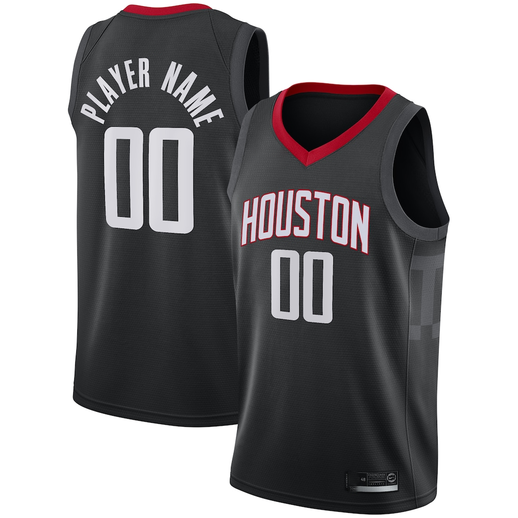 MATTH Custom H.Rockets Black Swingman Stitched Jerseys - Statement Edition