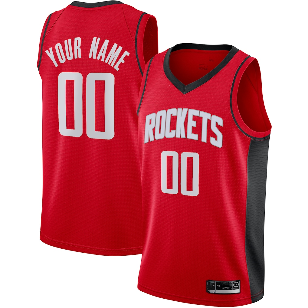 MATTH Custom H.Rockets Red Swingman Stitched Jerseys-Icon Edition