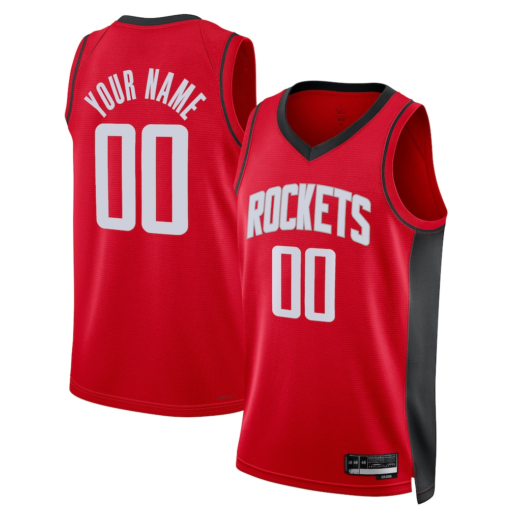 MATTH Custom H.Rockets Red Swingman Stitched Jerseys-Icon Edition