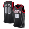 MATTH Custom H.Rockets Black Swingman Stitched Jerseys-Association Edition