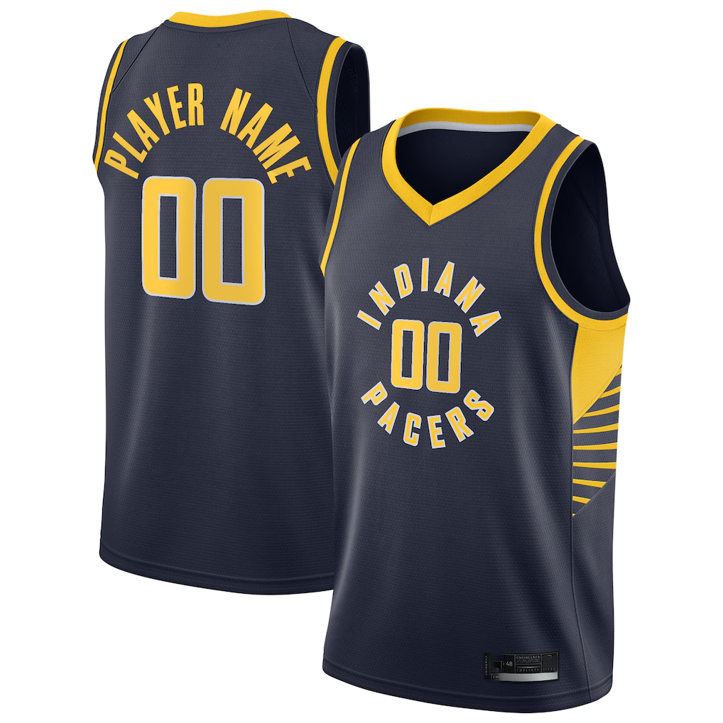 MATTH Custom I.Pacers Navy 202021 Swingman Jerseys - Icon Edition