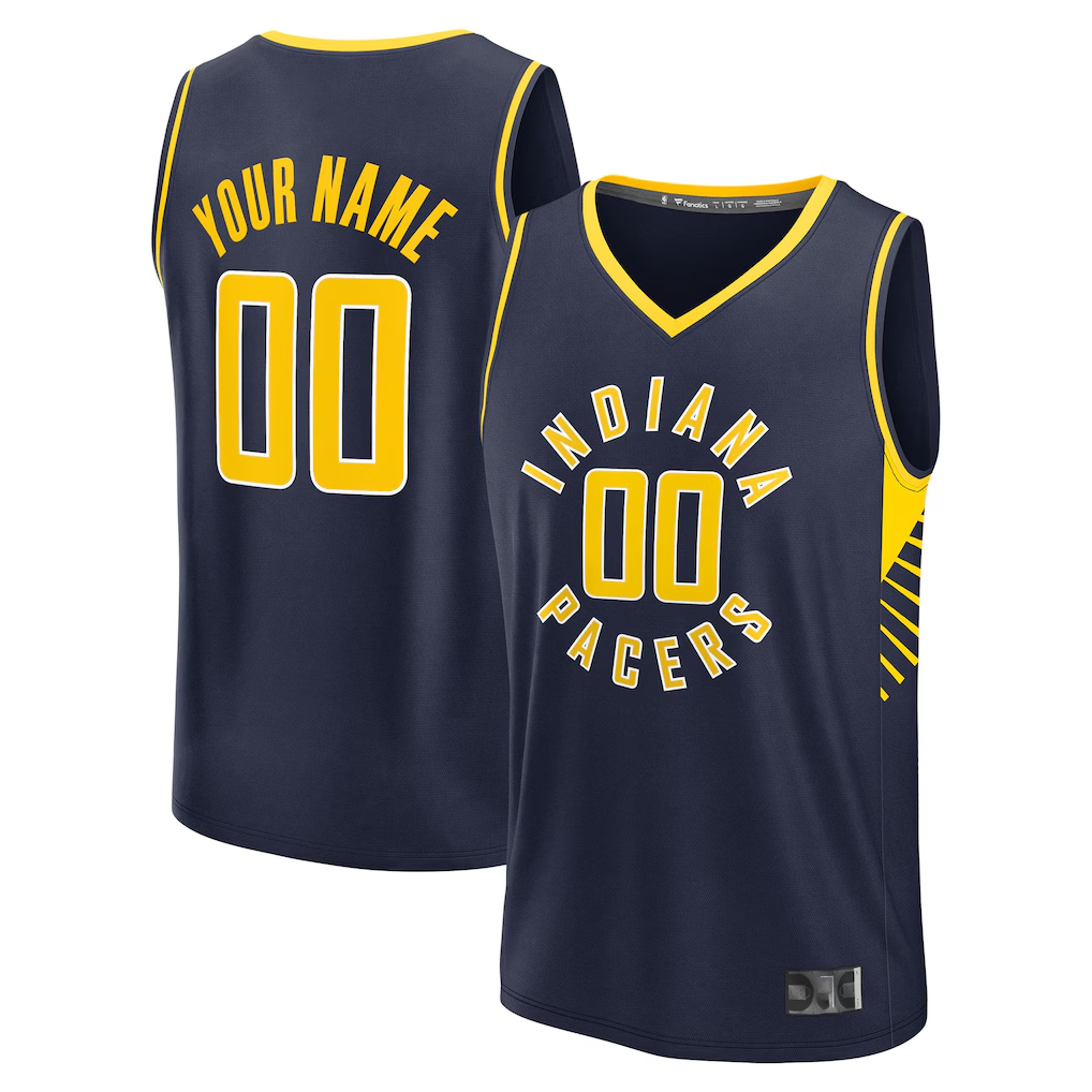 MATTH Custom I.Pacers  Navy Fast Break Jerseys - Icon Edition