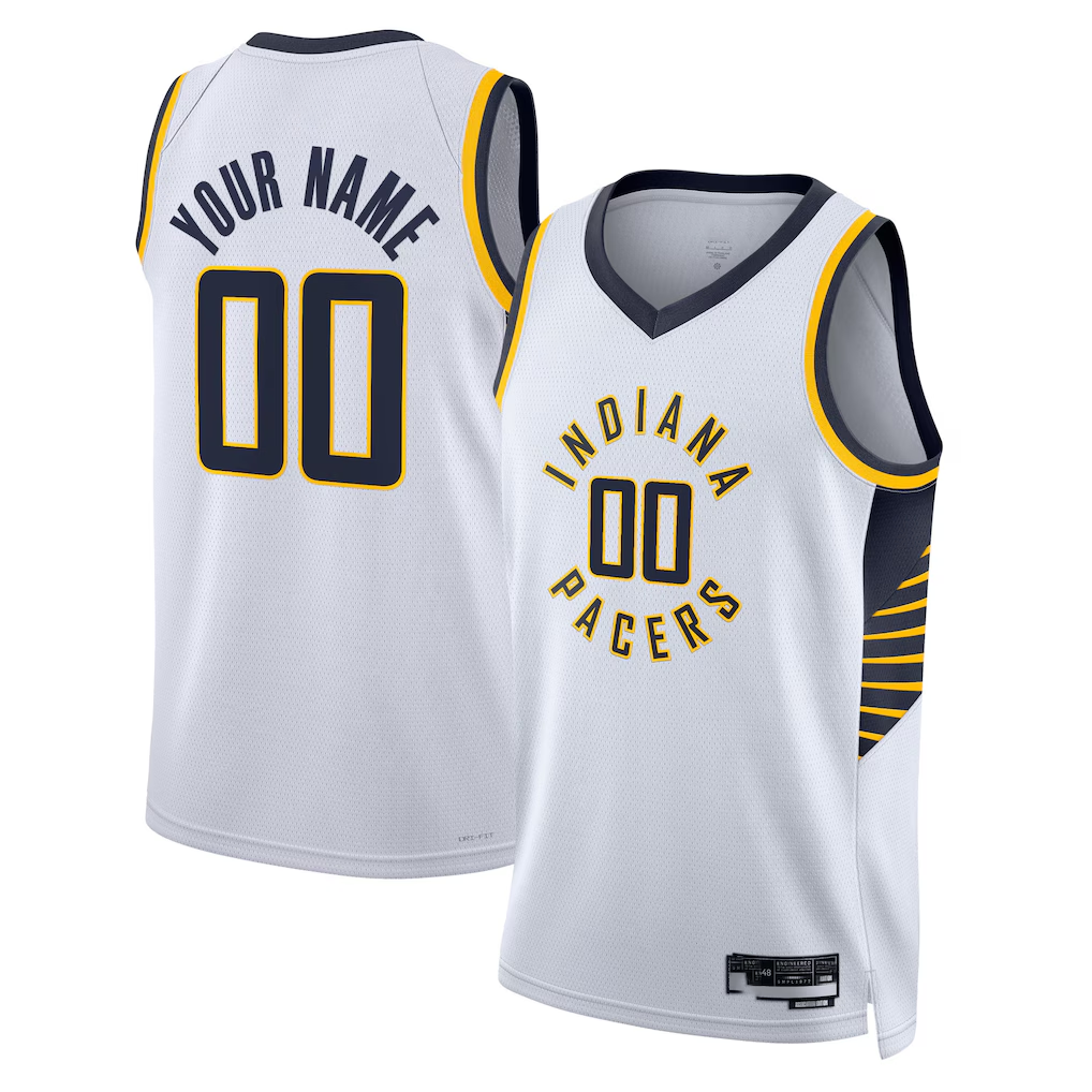 MATTH Custom I.Pacers White Swingman Jerseys - Association Edition