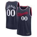 MATTH Custom LA.Clippers Navy Fast Break Stitched Jerseys- Icon Edition