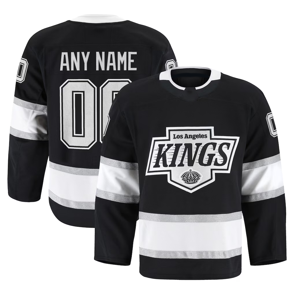 MATTH Custom LA.Kings Black Home Authentic Pro Jerseys