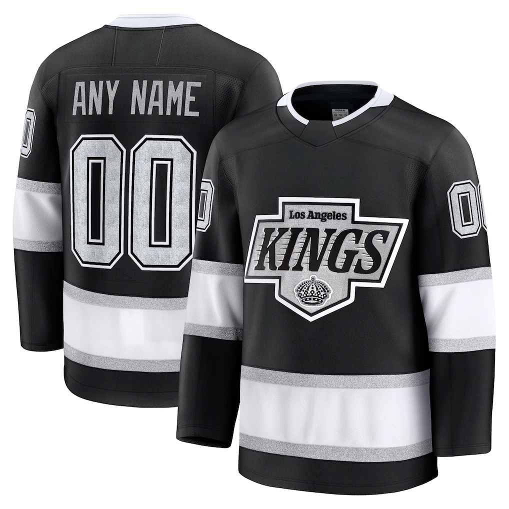 MATTH Custom LA.Kings Black Home Premium Jerseys