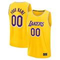MATTH Custom LA.Lakers Gold Fast Break Stitched Jerseys - Icon Edition