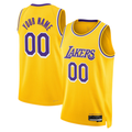 MATTH Custom LA.Lakers Gold Swingman Stitched Jerseys - Icon Edition