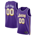 MATTH Custom LA.Lakers Purple Swingman Stitched Jerseys - Statement Edition