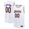 MATTH Custom LA.Lakers White Fast Break Replica Stitched Jerseys - Association Edition