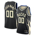 MATTH Custom M.Bucks Black 2022-23 Swingman Jerseys - Statement Edition