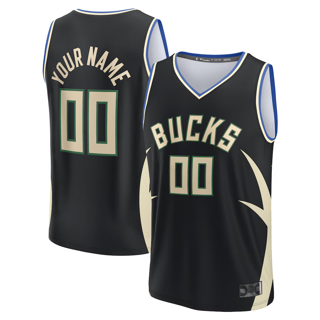 MATTH Custom M.Bucks Black Fast Break Jerseys - Statement Edition
