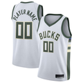 MATTH Custom M.Bucks White 2020-21 Swingman Custom Jerseys - Association Edition