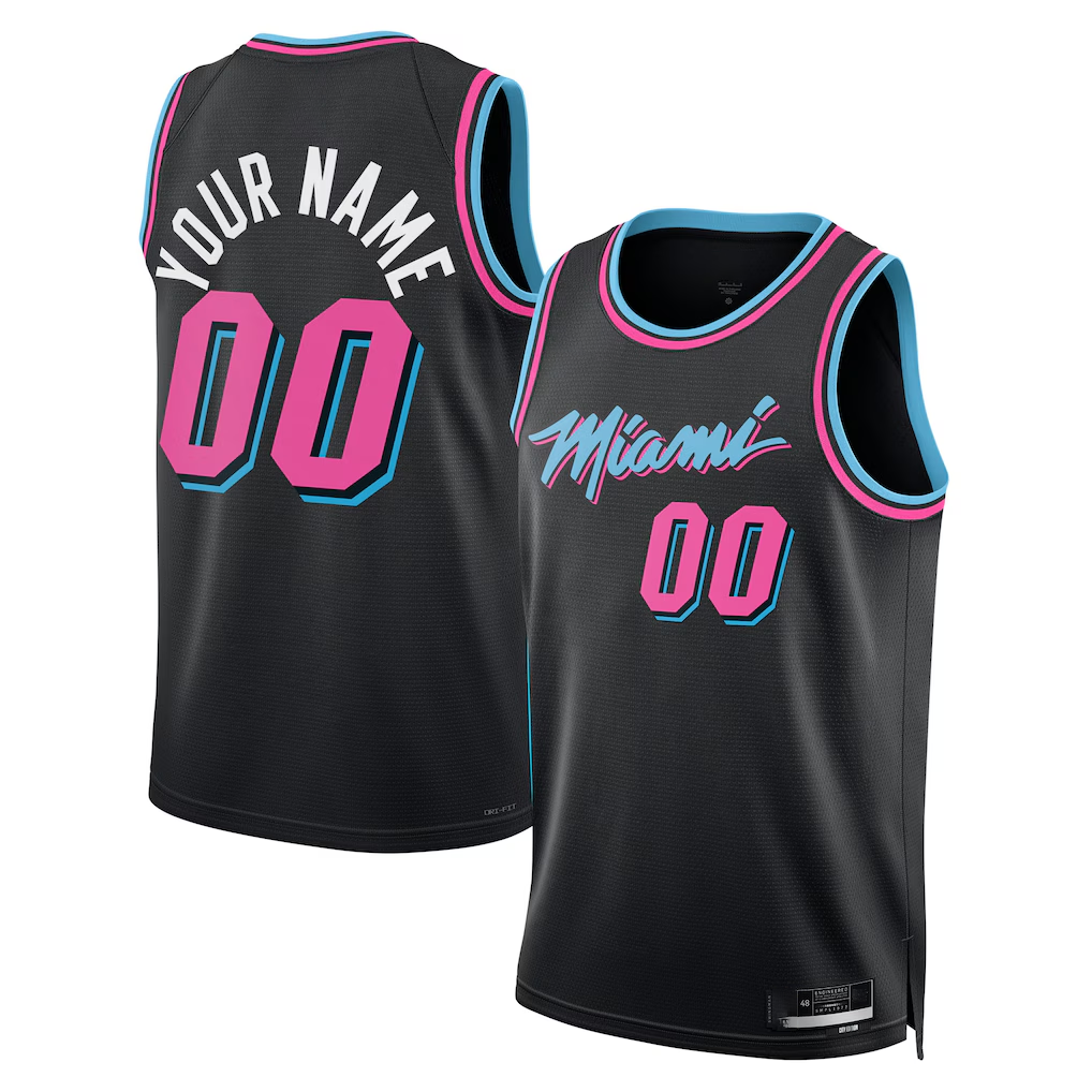 MATTH Custom M.Heat Black 202526 City Edition Swingman Jerseys