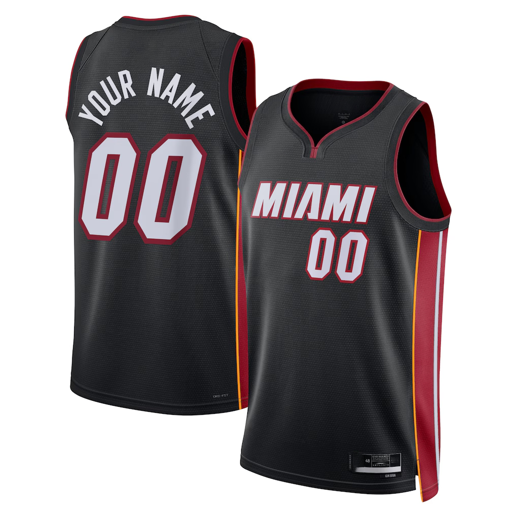 MATTH Custom M.Heat Black Swingman Jerseys - Icon Edition