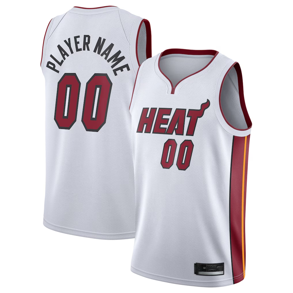 MATTH Custom M.Heat White 202021 Swingman Jerseys - Association Edition