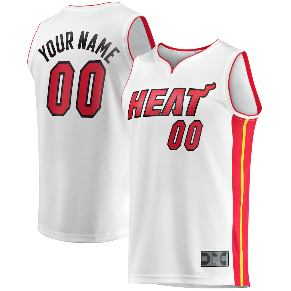 MATTH Custom M.Heat White Fast Break Replica Jerseys - Association Edition