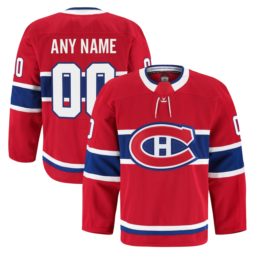 MATTH Custom Montreal Canadiens Red Home Authentic Pro Jerseys