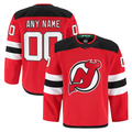MATTH Custom N.Jersey Devils Red Home Authentic Pro Jerseys