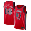 MATTH Custom NO.Pelicans Jordan Brand Red Swingman Stitched Jerseys- Statement Edition
