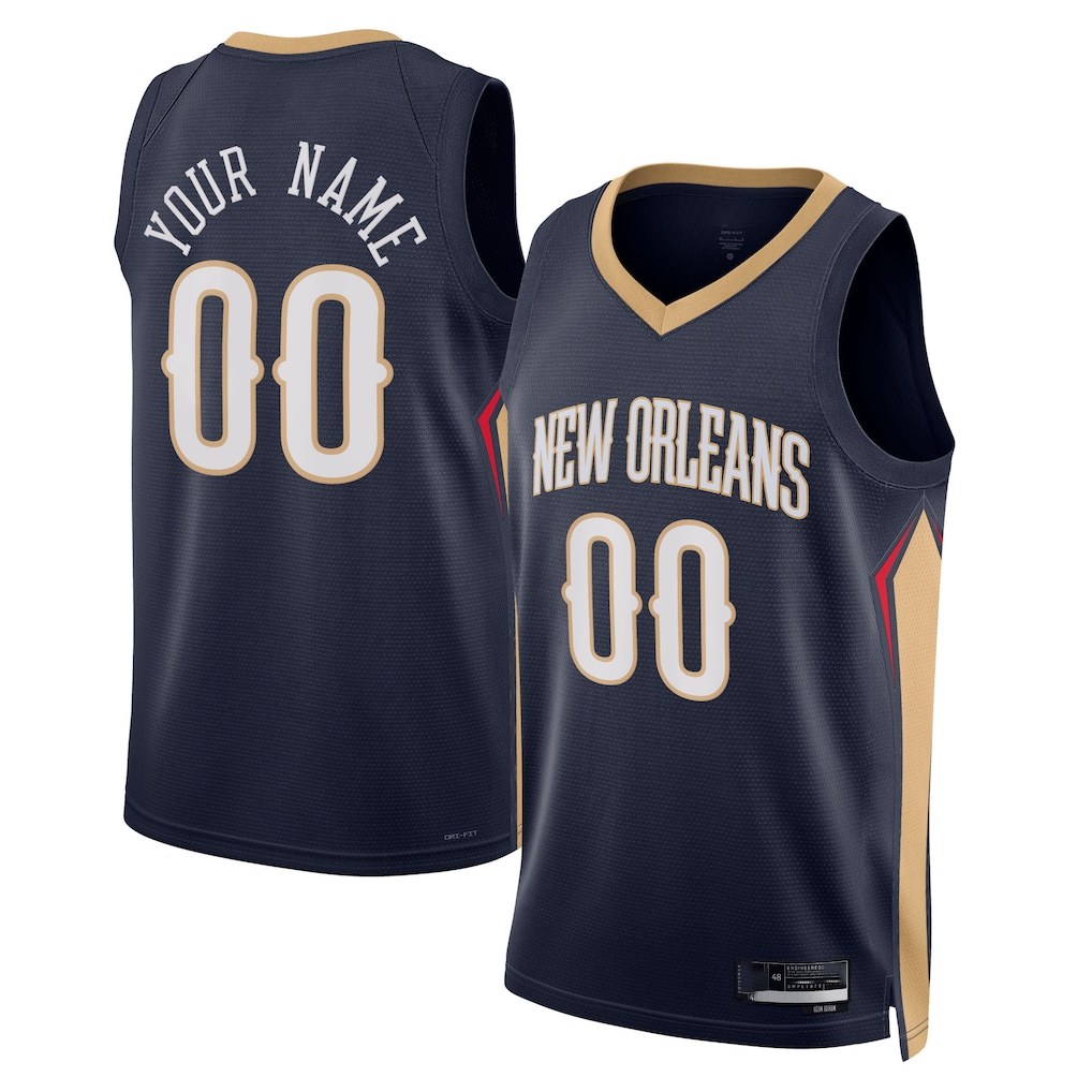 MATTH Custom NO.Pelicans Navy 2022-2023 Swingman Stitched Jerseys- Icon Edition