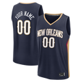 MATTH Custom NO.Pelicans Navy Fast Break Stitched Jerseys- Icon Edition