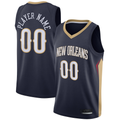 MATTH Custom NO.Pelicans Navy Swingman Stitched Jerseys- Icon Edition