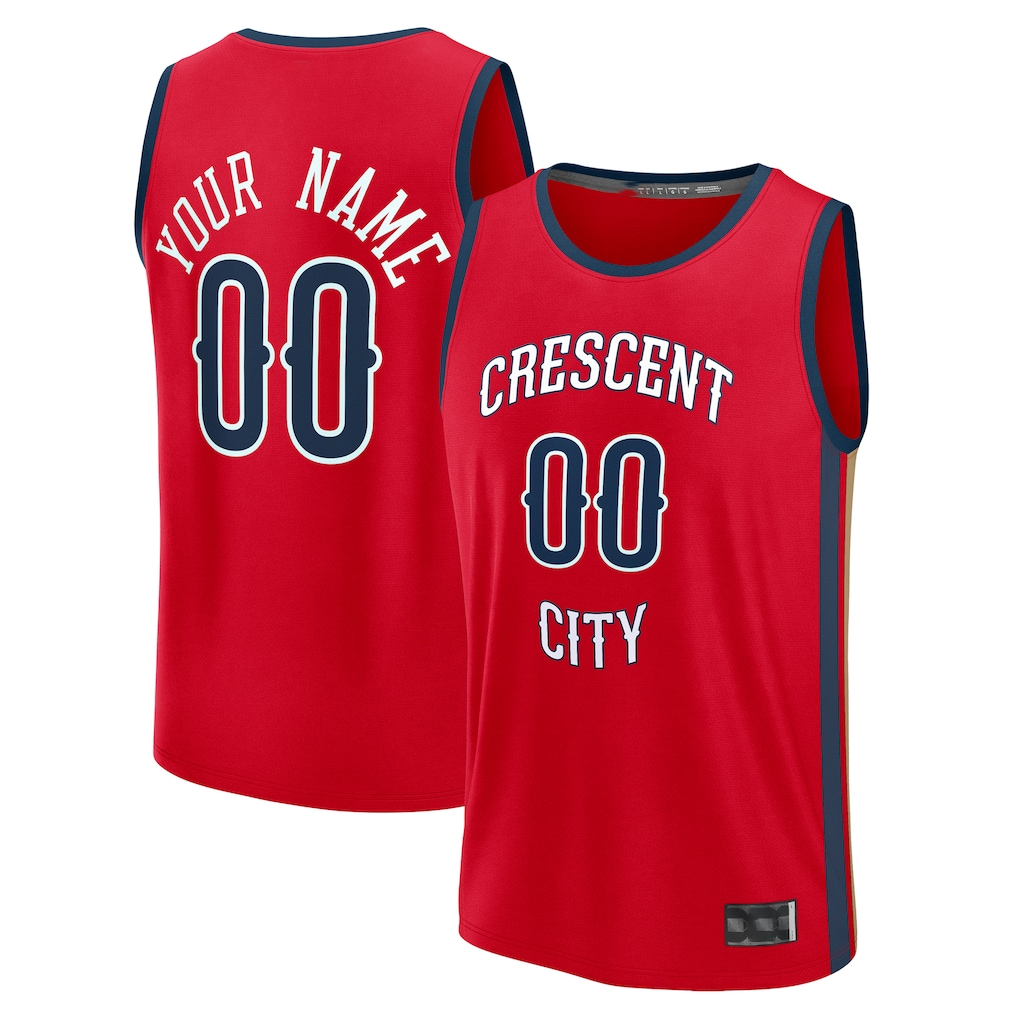 MATTH Custom NO.Pelicans Red Fast Break Stitched Jerseys- Statement Edition