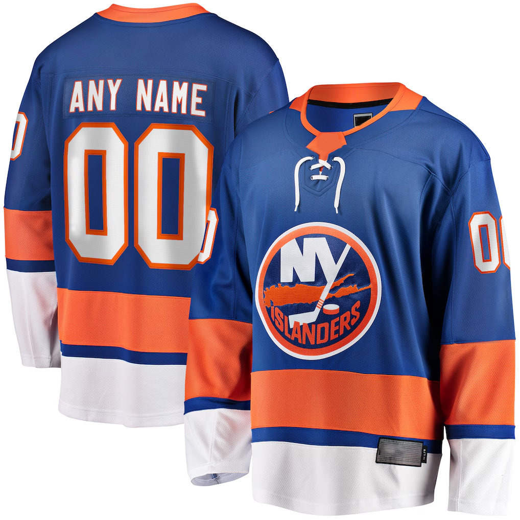 MATTH Custom NY.Islanders Blue Breakaway Jerseys