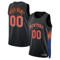 MATTH Custom NY.Knicks Black Swingman Jerseys - Statement Edition