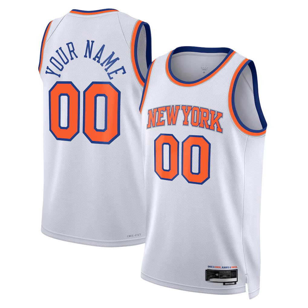 MATTH Custom NY.Knicks White Swingman Jerseys - Association Edition