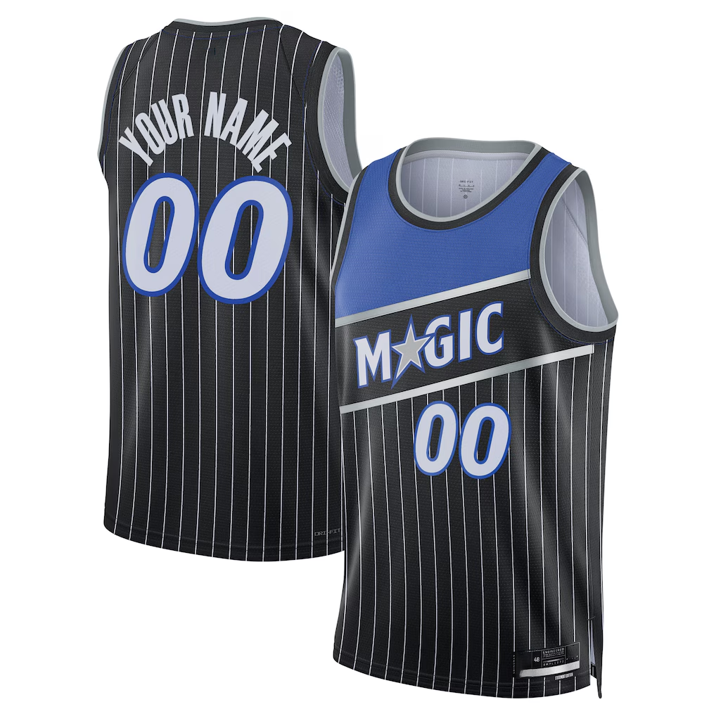 MATTH Custom O.Magic Black Swingman Jerseys - Statement Edition