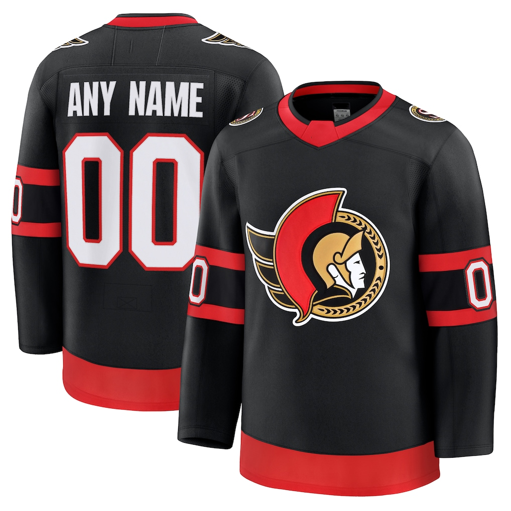 MATTH Custom O.Senators Black Home Premium Jerseys