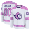 MATTH Custom O.Senators White 2024 Hockey Fights Cancer Practice Jerseys