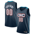 MATTH Custom OC.Thunder Blue 2025-2026 City Edition Swingman Stitched Jerseys
