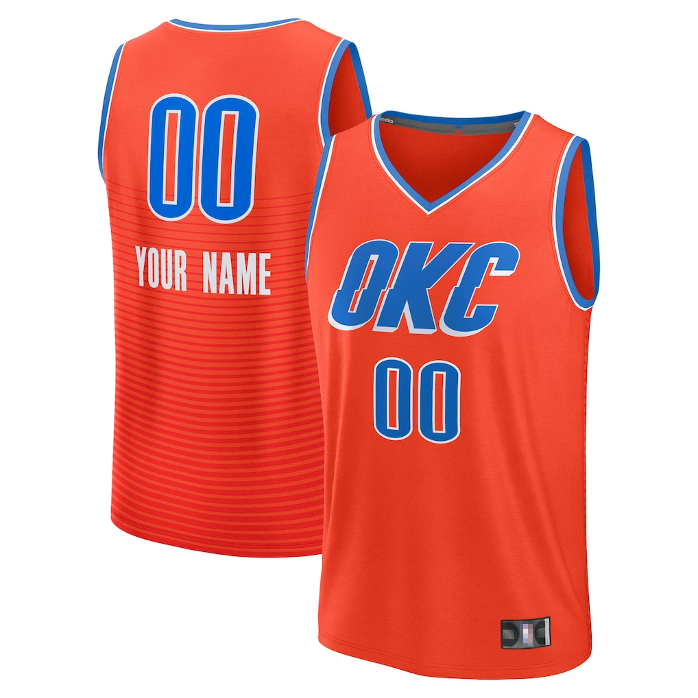 MATTH Custom OC.Thunder Orange Swingman Stitched Jerseys - Icon Edition