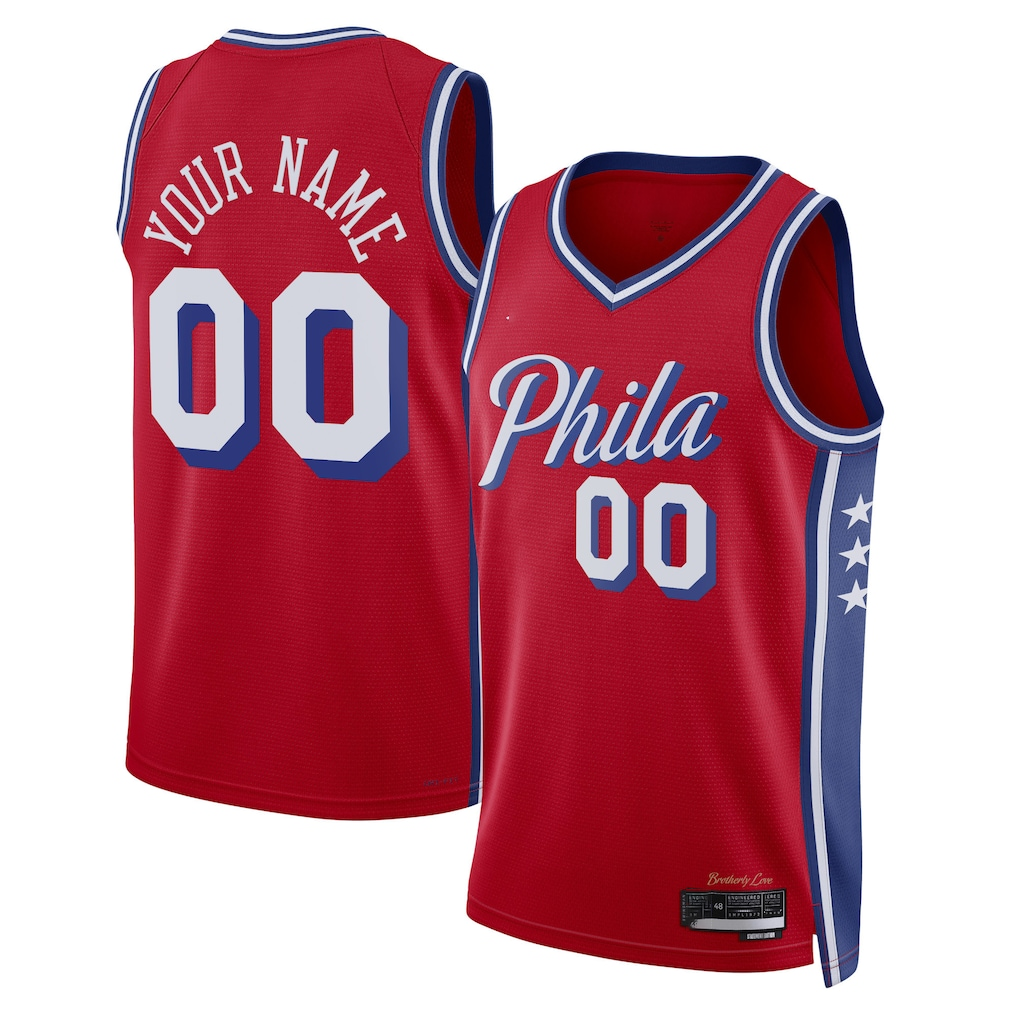 MATTH Custom P.76ers Red 202223 Swingman Jerseys - Statement Edition