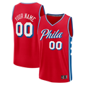 MATTH Custom P.76ers Red Fast Break Jerseys - Icon Edition