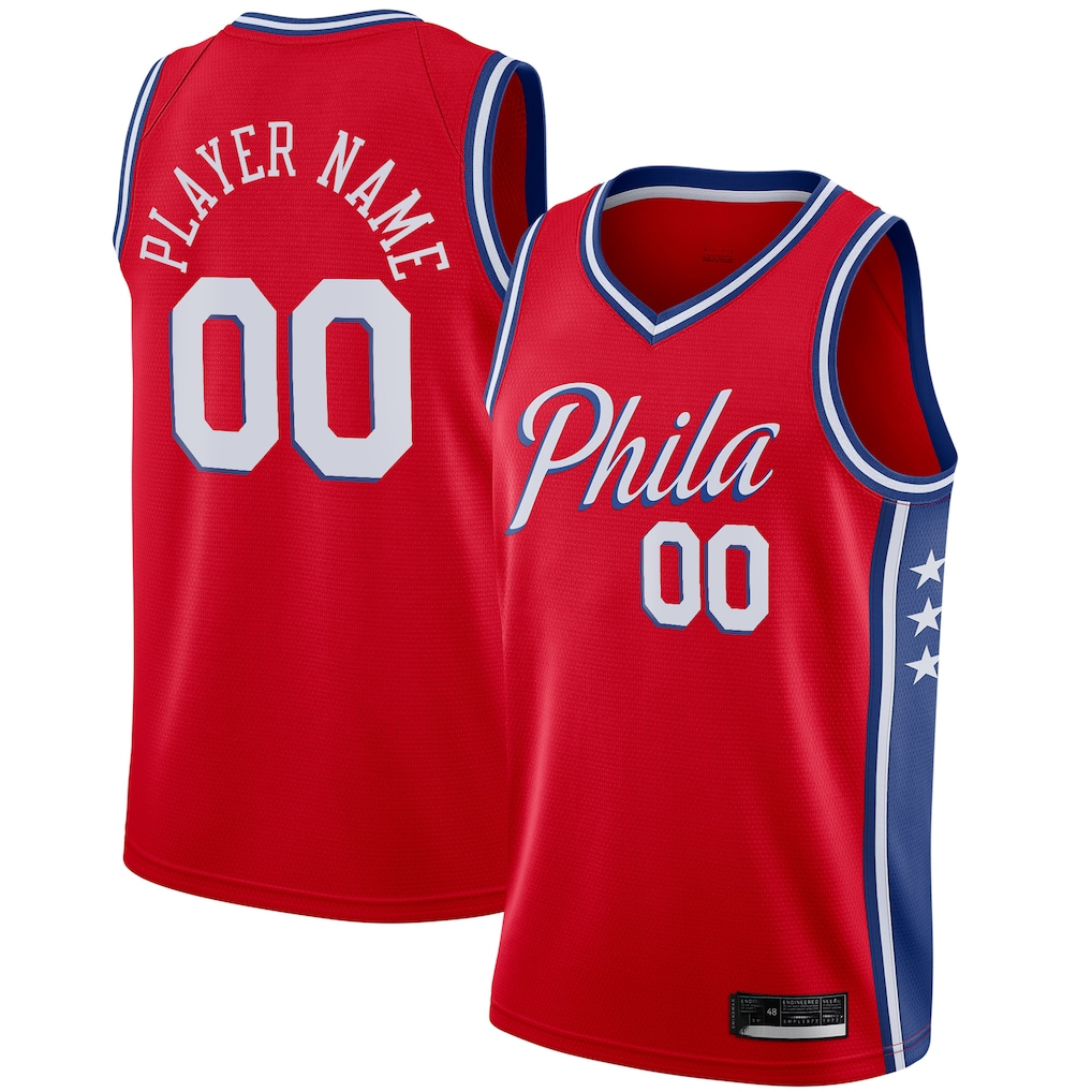 MATTH Custom P.76ers Red Swingman Jerseys - Statement Edition
