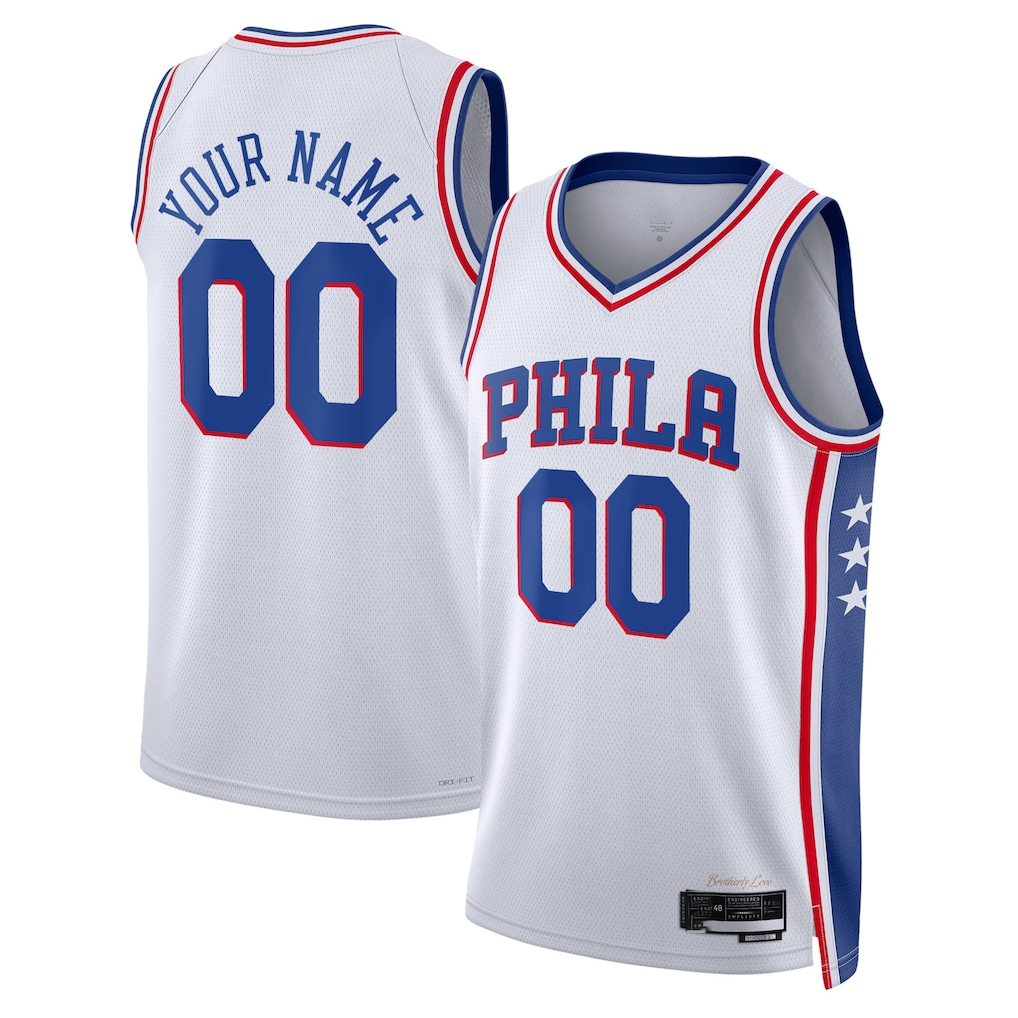 MATTH Custom P.76ers White 2022-23 Swingman Jerseys - Association Edition