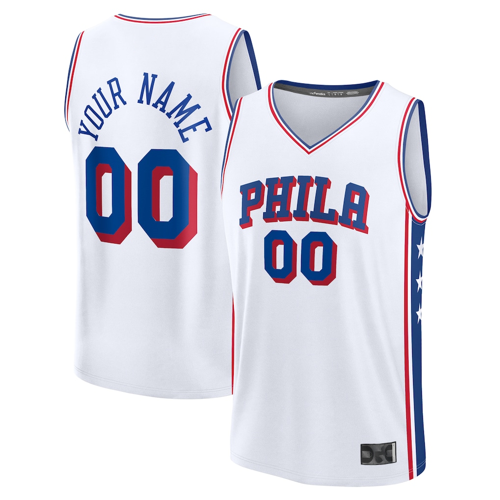 MATTH Custom P.76ers White Fast Break Jerseys - Association Edition