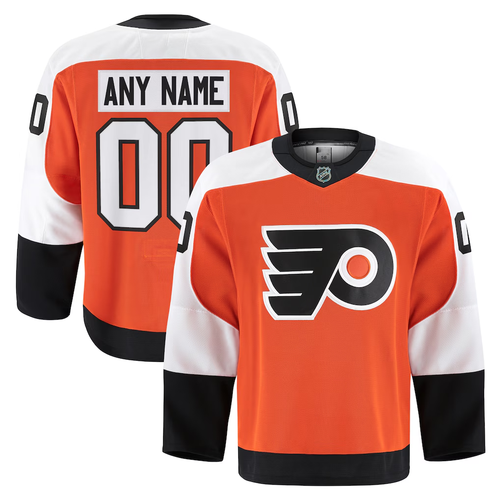 MATTH Custom P.Flyers Orange Home Authentic Pro Jerseys