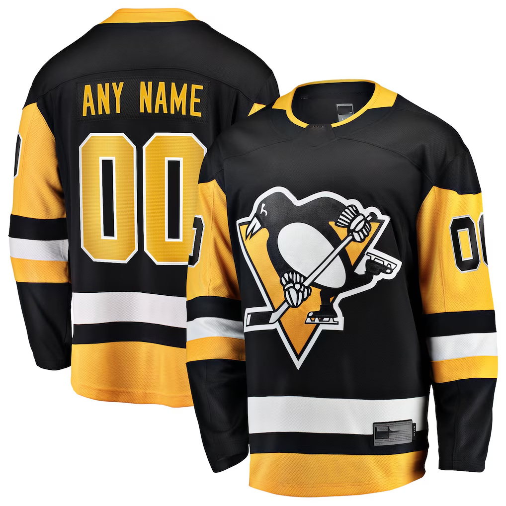 MATTH Custom P.Penguins Black Home Breakaway Jerseys