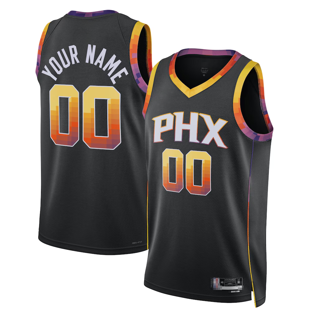 MATTH Custom P.Sunss Black 2022-2023 Swingman Jerseys - Statement Edition